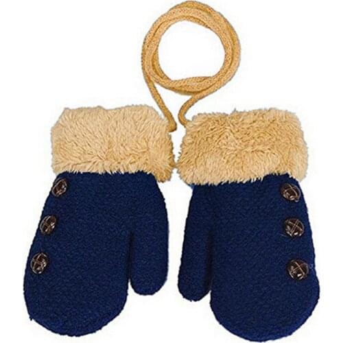 2018 New Childrens Mittens Winter Wool Baby Knitted Gloves Children Warm Rope Baby Mittens For Children 1-3 years old