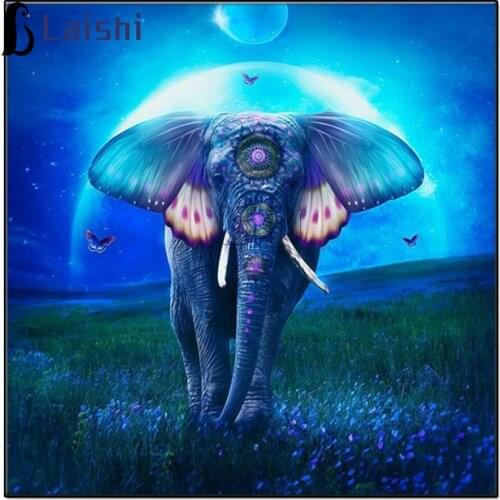 5D DIY Animal Diamond Painting fantasy Elephant Full Drill Square Round Diamond Embroidery Mosaic Kit Art DIY Gift Home Decor