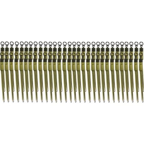 60pc Carp Fishing Connector Swivels PVA Tube Bag Stems Solid Bag Insert Stem