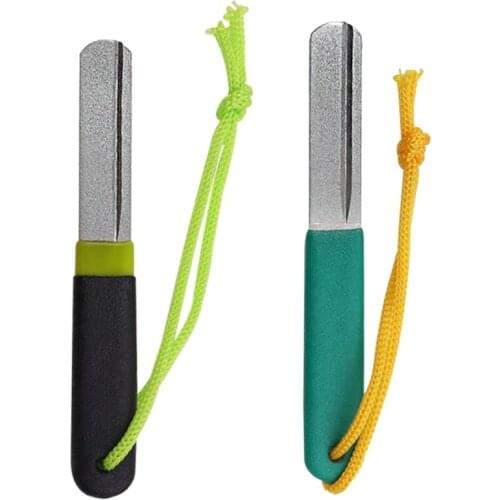 K1KA Grit Diamond Stone Fishing Hook Sharpener Fine and Fast Grit Single Notch Knife Sharpening Stone Grinding Tools