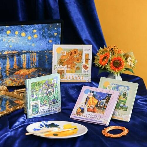 Beauty-Month Wind Sun Notebook Square Artist Painting Scrapbook Note Pad Diary School Supplies Agenda Journal Accessories Gifts