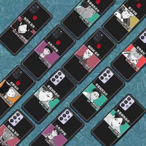 Anime Volleyball Haikyuu Silicone Soft Case for Samsung Galaxy A21S A12 A32 5G A51 A71 A41 A31 A11 A02S Luxury Phone Cover Coque