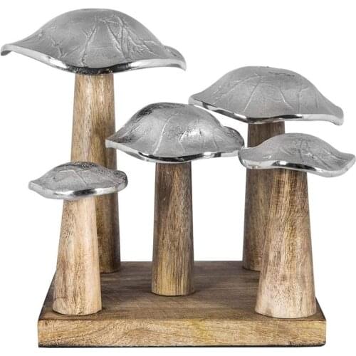 Vitale Ellora Nickel 5-Piece Decorative Mushroom