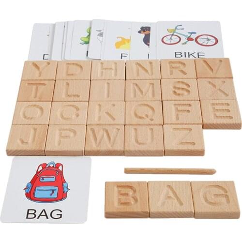 Preschool Learning Alphabet Flash Cards Words Matching Games for Toddlers Boys Girls 3+ Years ABC Letters & Words