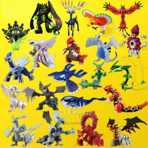 TAKARA TOMY Genuine Pokemon Ho-Oh Lugia Yveltal Kyogre Groudon Reshiram Dialga Volcanion Joints Movable Action Figure Model Toys
