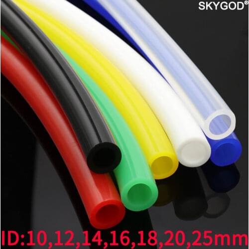 1 Meter ID 10 12 14 16 18 20 25 mm Silicone Tube Flexible Rubber Hose Food Grade Soft Drink Pipe Water Connector Colorful
