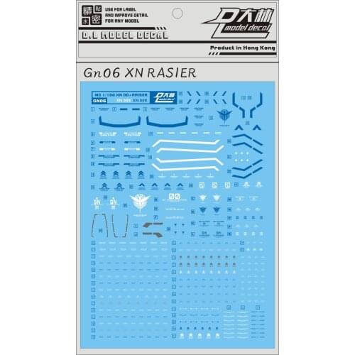 GN06 DL Gundam MG 1/100 00 00 XN Raiser 00R Decal Sticker Model Tool