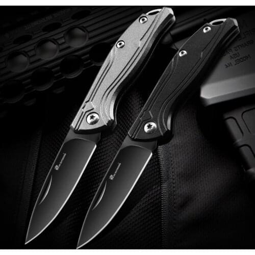 Hx Outdoors Black 440c Blade Folding Knife Pocket Sharp Rescue Camping Knives EDC Tool Small Hunting Knife Dropshipping