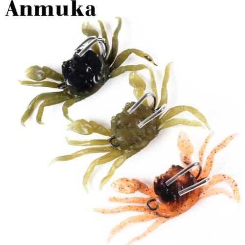 40g Super Simulation Single Hook Crab Shape Bait Soft Bionic Fake Fishing Lure For Sea Fishing Outdoor Fishing Supplies