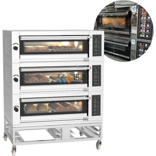 Kitchen Equipments Bakery Oven Machine Fairly Used 3 Deck 6 Trays Commercial Electric Oven Baking Machine for Sale