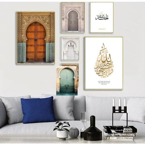 Morocco Building Posters Wall Art 5D DIY Diamond Painting Art Prints Poster Cuadros Wall Pictures For Living Room Decor