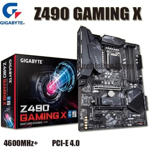 Gigabyte Z490 GAMING X Motherboard LGA1200 Intel Z490 DDR4 PCI-E 4.0 Desktop Z490 Mainboard 1200 M.2 1200 128GB Z490 ATA III