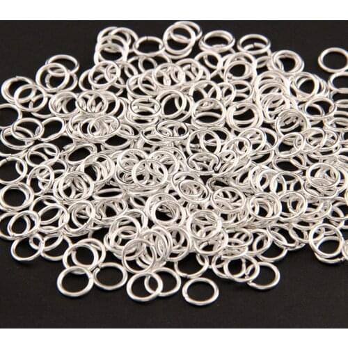 1 Pack/lot Silver Color Metal Open Jump Rings 4/5/6/7/8/10/12/14/16mm Split Rings Connectors for DIY Jewelry Making Findings