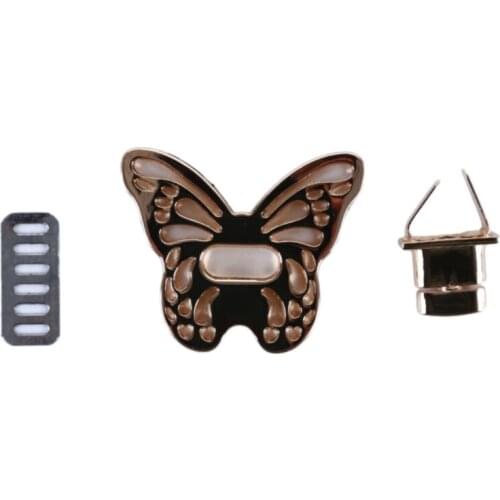 Meter Purse Twist Turn Lock Golden Butterfly Shape Handbag Bag Closure Locks Accessories For Femme Bag Accessory