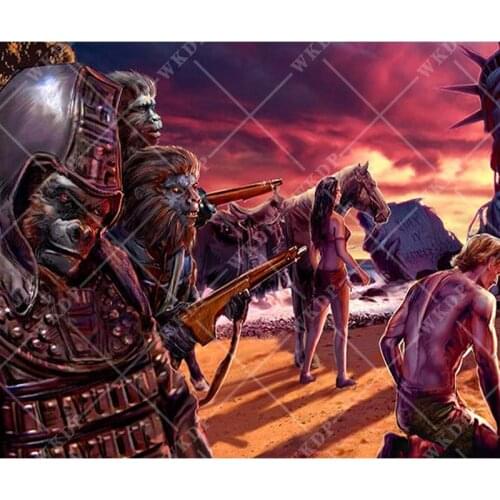 New 5D DIY Diamond Painting Kit FRANKENSTEIN Henry VS Victor Full Square Embroidery Mosaic Canvas Wall Art Stickers Home Decor