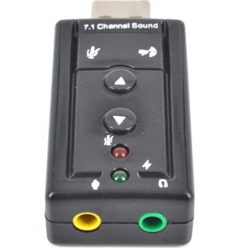 2016 New External USB Audio Sound Card Hot Sound Adapter for Speaker Audio Headset 7.1 ch 3.5mm Jack Converter