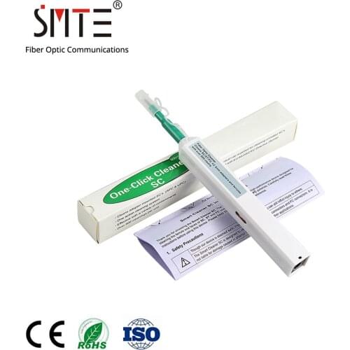 Fiber optic cleaner One Click Cleaner 1.25mm 2.5mm for SC ST FC Fiber Optic Connector Fiber Cleaner Pen cleaning tool