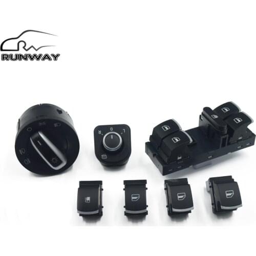 Window Headlight Mirror Feul Flap Control Switch For VW Jetta Golf MK5 6 Tiguan RABBIT 5ND959565B 5ND959857 1KD959833 5ND941431A