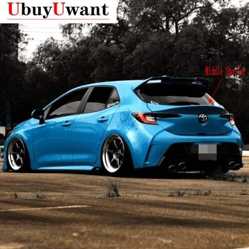 UBUYUWANT Painted Deflector Spoiler Tail Rear Wings Primer Color Rear Spoiler for Toyota Corolla Hatchback Spoiler 2019-2021