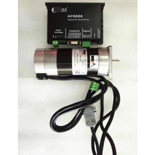 Original 90W DC Brushless Servo Motor Driver Kit BLM57090-1000 + ACS606 57mm 3000rpm for CNC Router Engraving