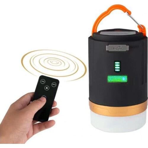 Outdoor Camping Portable Waterproof LED Tent Lamp Remote Control Magnet Hanging Lantern Light USB Rechargeable Emergency Light