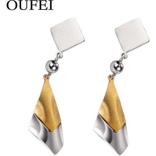 OUFEI Stainless Steel earings women jewelry earings 2019 Jewelry Creative Accessories Bohemian wholesale lots bulk earrings