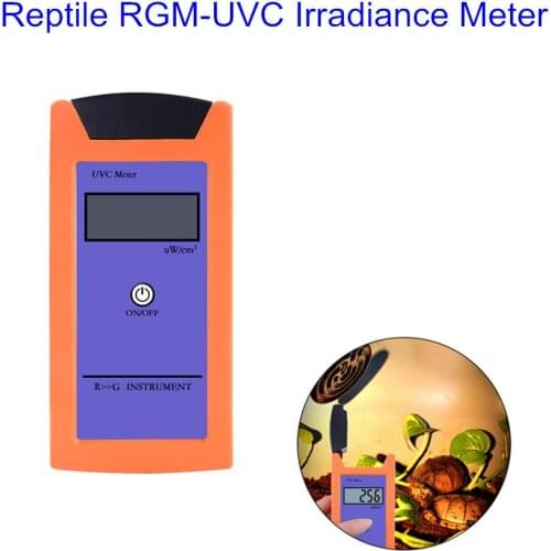 RGM-UVC Reptile with UV Radiation Meter Ultraviolet Irradiance Meters High Accuracy UV Illuminance Meter UVC Luminosity Meter