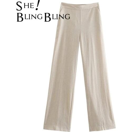 Женские льняные брюки SheBlingBling China At AliExpress