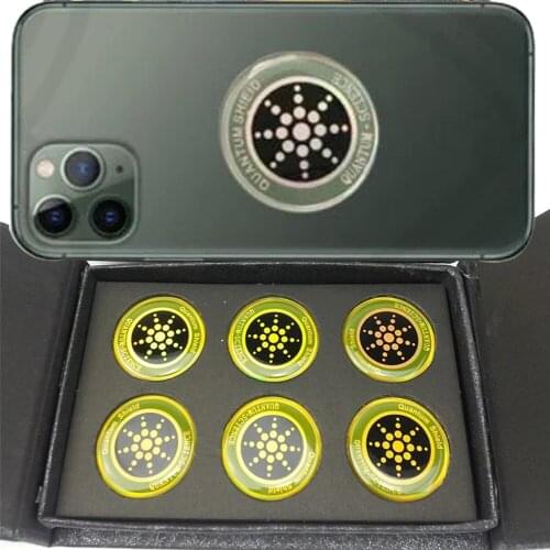 Anti-Radiation Stickers For Mobile Phones Round Shape Electromagnetic Shield Anti-Electromagnetic Wave Patches 6 Pieces