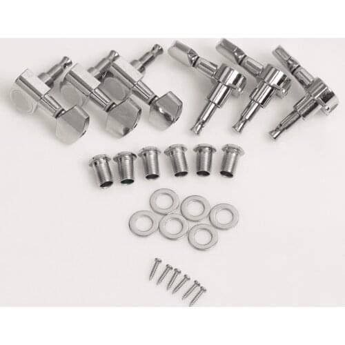 String Tuning Pegs Tuners Chrome Inline Guitar Machine Head 3 Left 3 Right Right est