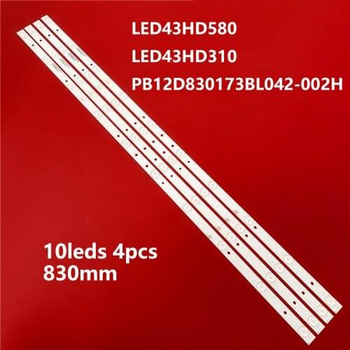 LED Backlight strip 10lamp For 43inch LED43HD580 RH43-D4302X-01A-DL HL-430-4X10 LED43HD310 PB12D830173BL042-002H