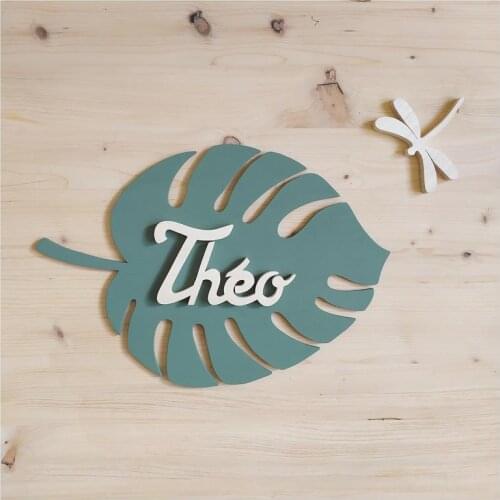 Whale Decoration Three-Piece Decoration, Solid Wood Spray Paint Romantic Wall Decoration, Children Baby Room Decoration