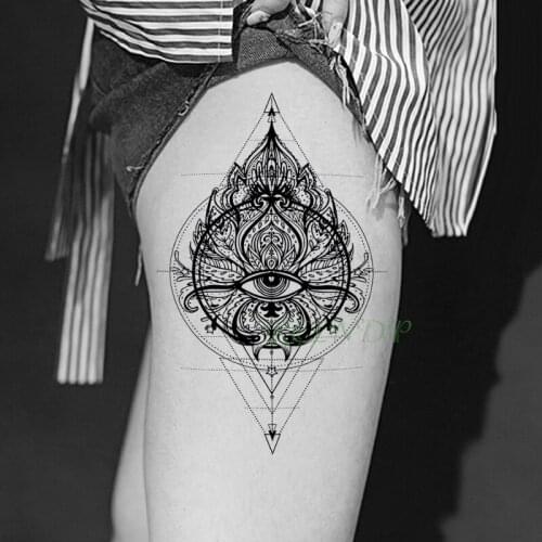 Waterproof Temporary Tattoo Sticker eye flower arrow geometric pattern fake tatto flash tatoo art tattoos for girl women men