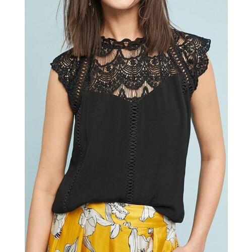 WEIXINBUY Lace Blouses