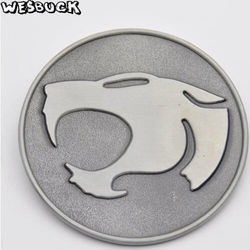 WesBuck Brand Movie Series Cat logo Belt Buckle Man and Woman Fashion Buckles With PU Belt Holiday gifts