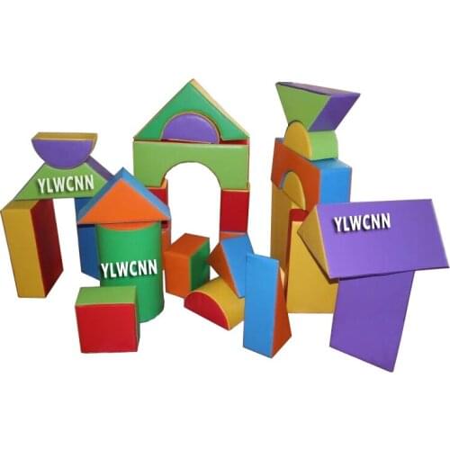 YLWCNN PU Sponge building Blocks 24PCS Kids Big Foam Block YLWS213