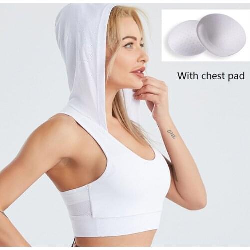 M-2XL Hollow Out Women Yoga Sport Bra Breathable Fitness Running Vest Underwear Padded Crop Tops Underwear gym top bras