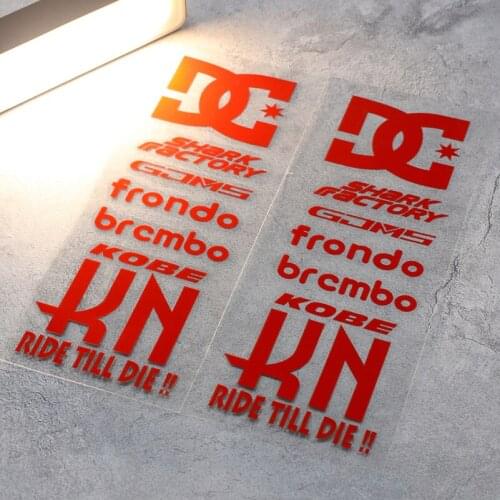 2sets Car Styling Scooter Motorcycle Electric Vehicle Side Strip Helmet Sticker for Tmax530 Racing Sponsor Factory Block Sports