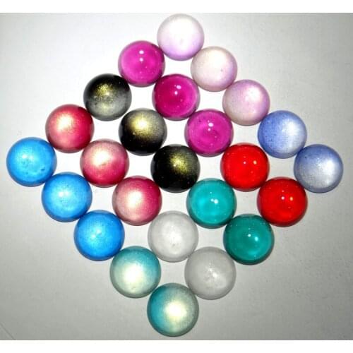 20mm natural Quartz crystal cabochon Color Change by Temperature Beads pendant For Diy Jewelry Making Bracelet Accessories 50pc