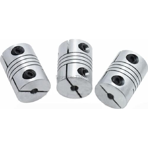 3pcs/lot CNC Coupling Flexible 8x10mm D25xL30 Jaw Spider Plum Coupling Shaft Coupler