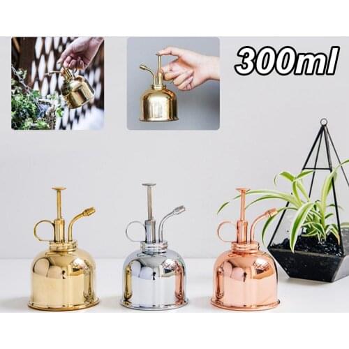 300ml Mini Copper Plant Flower Watering Pot Spray Bottle Garden Mister Sprayer For Home Garden Outdoor and Indoor House Plants