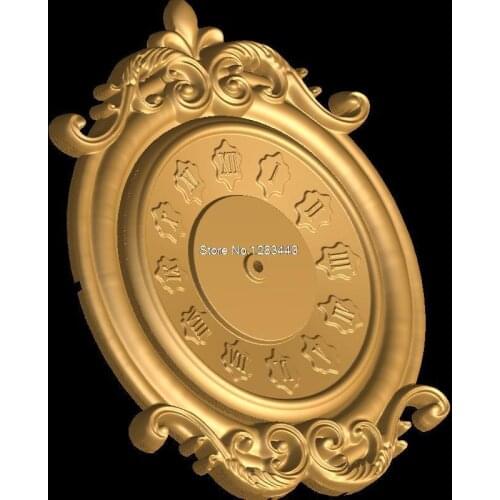 3D model relief figure STL format 3d model relief for cnc in STL file format Clock_6