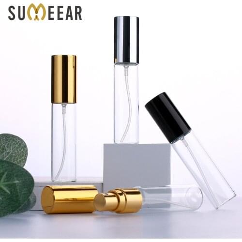 50 Pcs/Lot 15ml Perfume Spray Bottle Reusable Empty Cosmetic Container Travel Pull Tube Empty Bottle