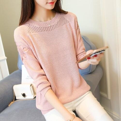 5273 sets of long sleeved tee shot head butterfly lace sweater 46