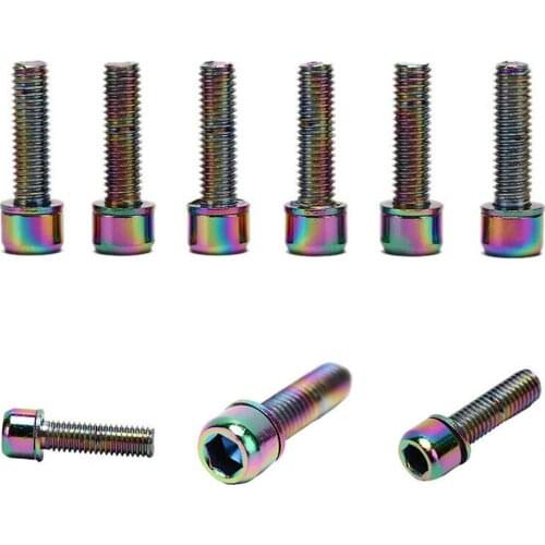 6Pcs MTB Bicycle Stem Bolts M5 x18mm Stainless Steel Bolt Screw Bicycle Parts
