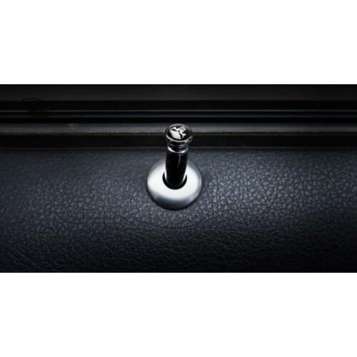 Accessories Door Lock Pins Black Punisher Car Carbon Fiber Knob Covers New