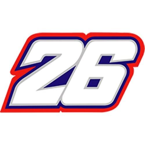 Car Styling Car Sticker Waterproof 26 Moto GP Autocollants 3D Stickers Auto Vinyle Motorsport Racing 13*8cm