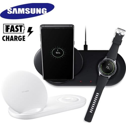 Samsung EP-N6100 2In1 15W Fast Wireless Charger stand for Galaxy S10 s20 S20 S21 Plus Note 20/10/9/8 for Samsung Watch S2 S3 S4