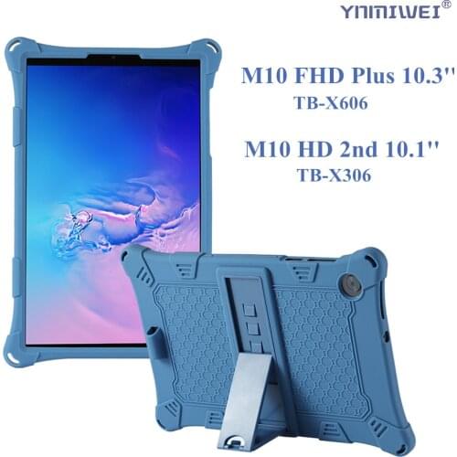 Tablet Case for Lenovo Tab M10 HD 2nd Gen TB-X306X/F Soft Silicon Stand Cover for Lenovo Tab M10 Fhd Plus TB-X606F/X Case Tablet