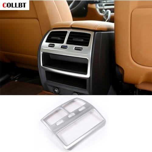 COLLBT Car Interior Moldings Rear Row AC Vent Outlet Frame Cover Trim For BMW 5 Series G30 2018